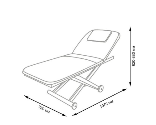 Кушетка массажная МД-3329В (электропривод)